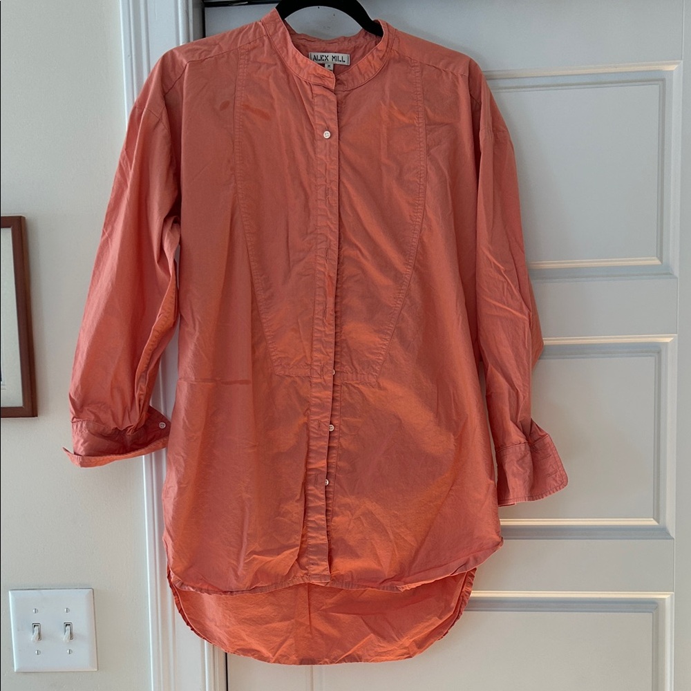 Alex Mill Salmon Button-Down Blouse